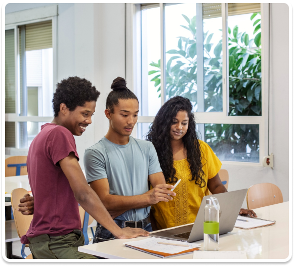 PhD student working on dissertation with expert guidance.